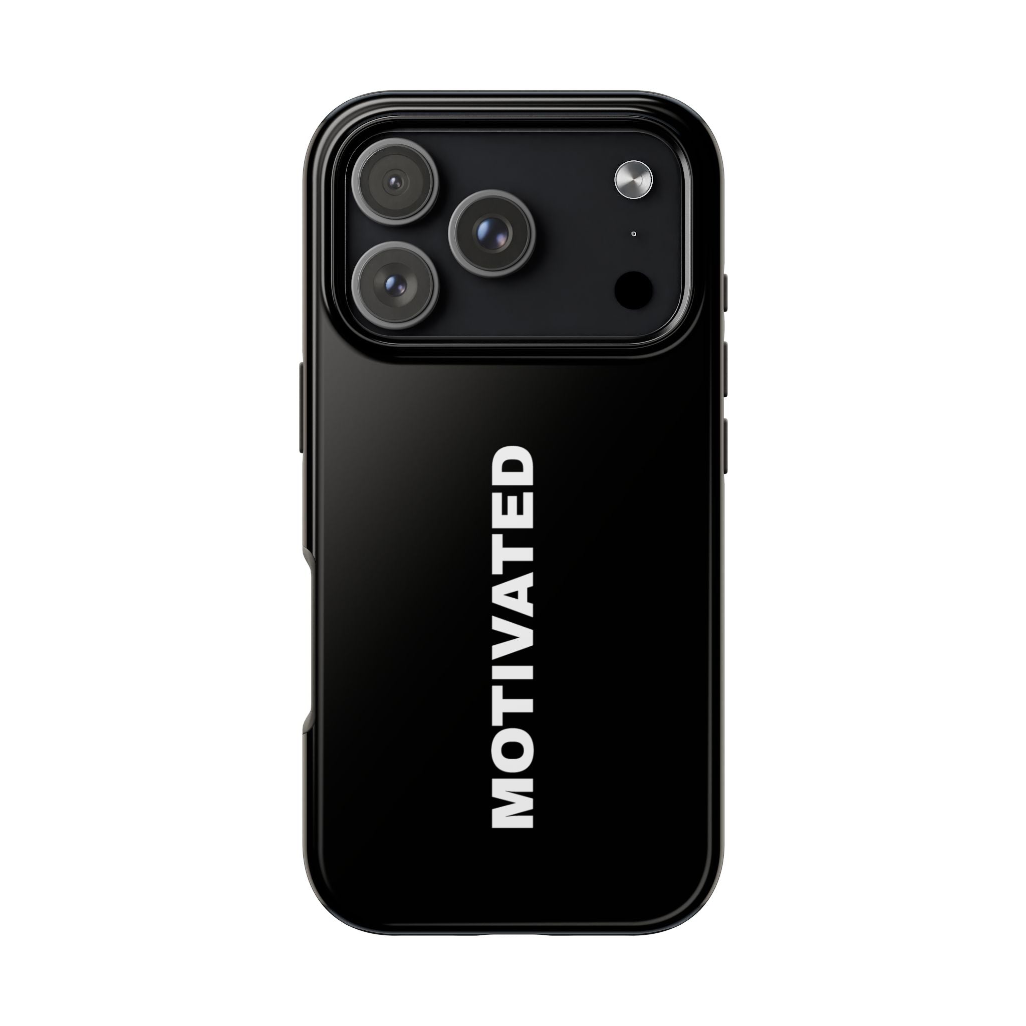 Black Motivated Tough Phone Case