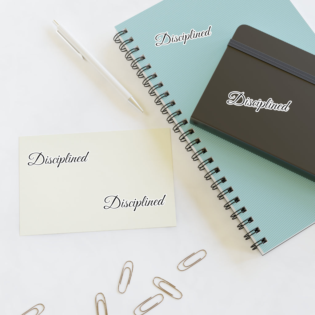 Disciplined Sticker Sheet (Inspirational Decals)