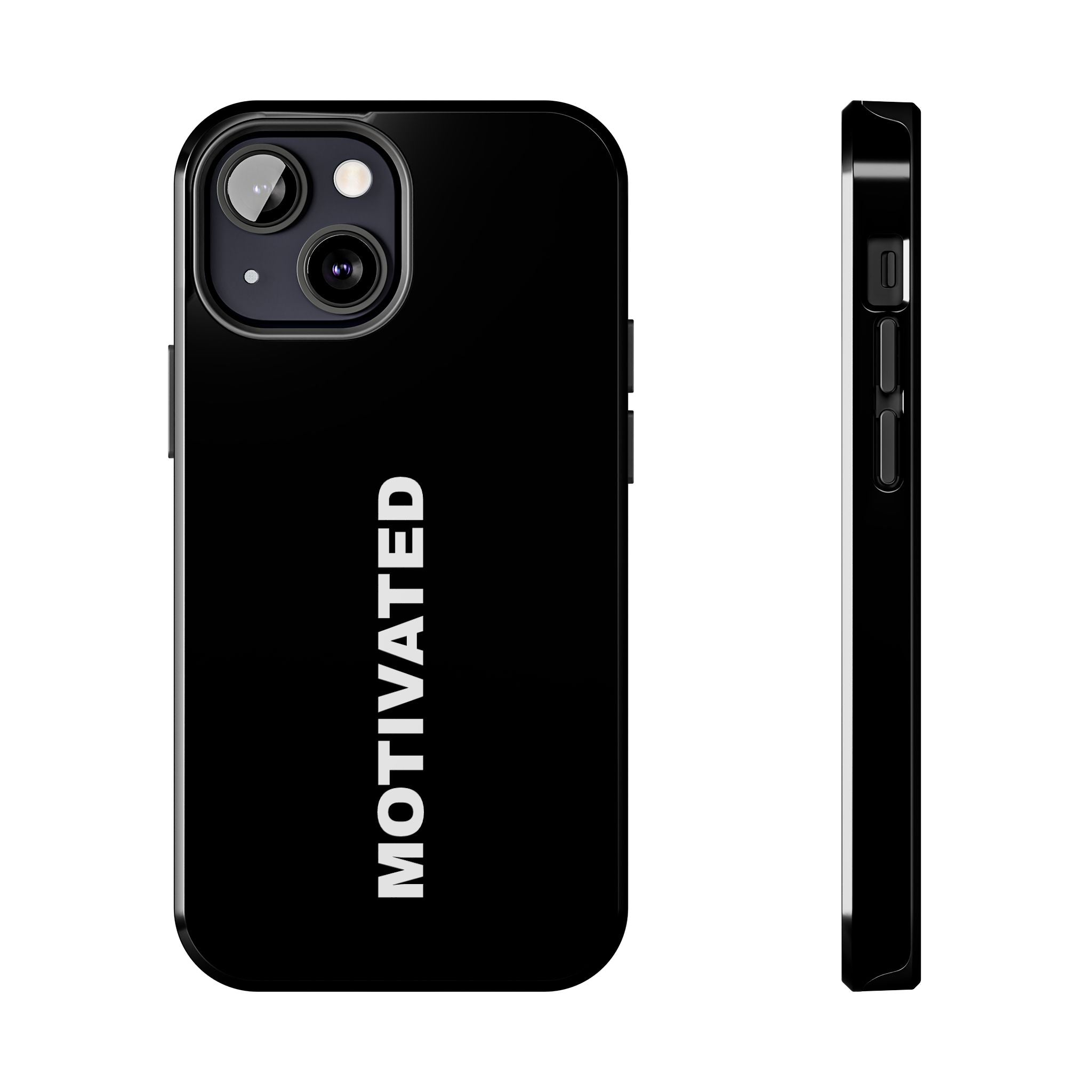 Black Motivated Tough Phone Case
