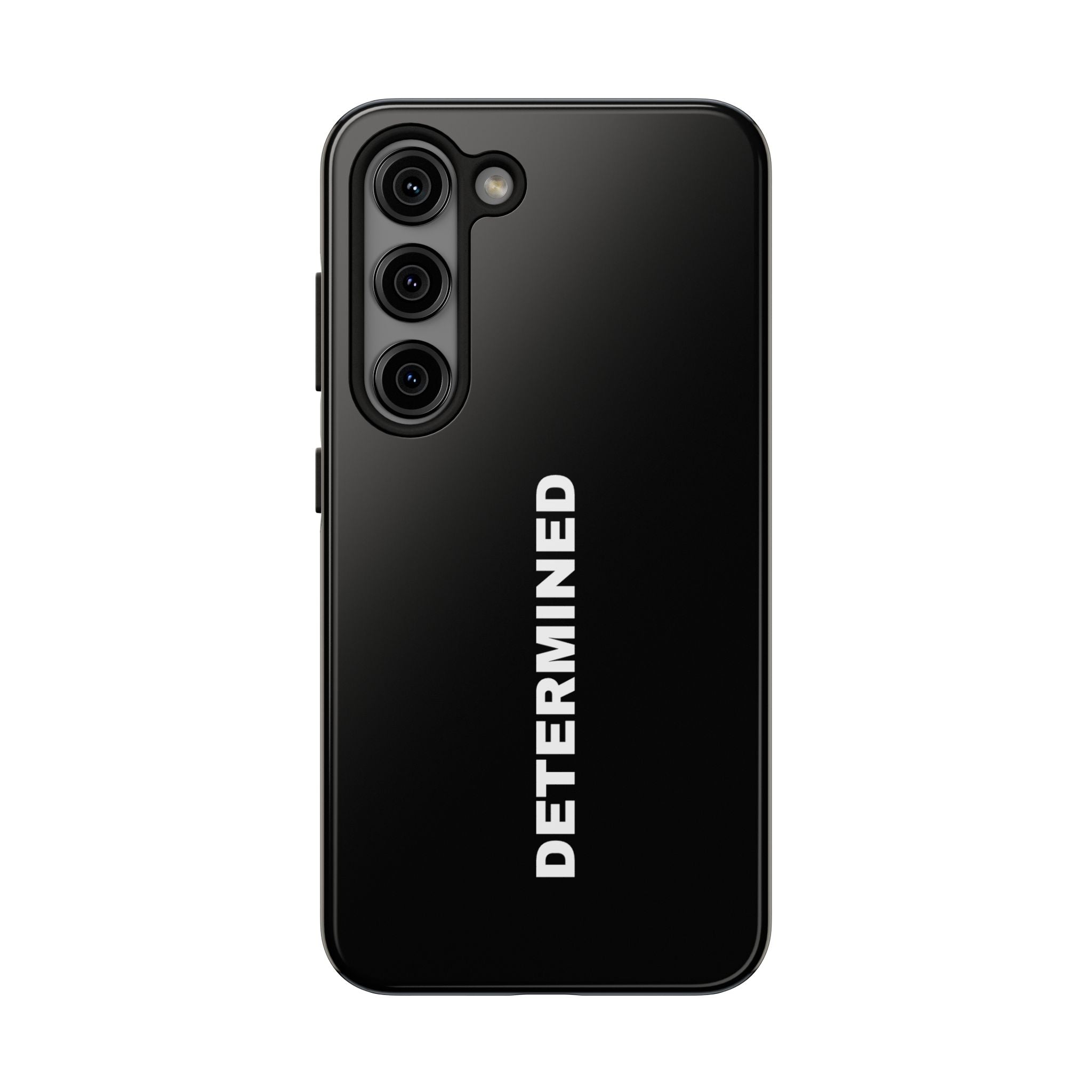 Black Determined Tough Phone Case