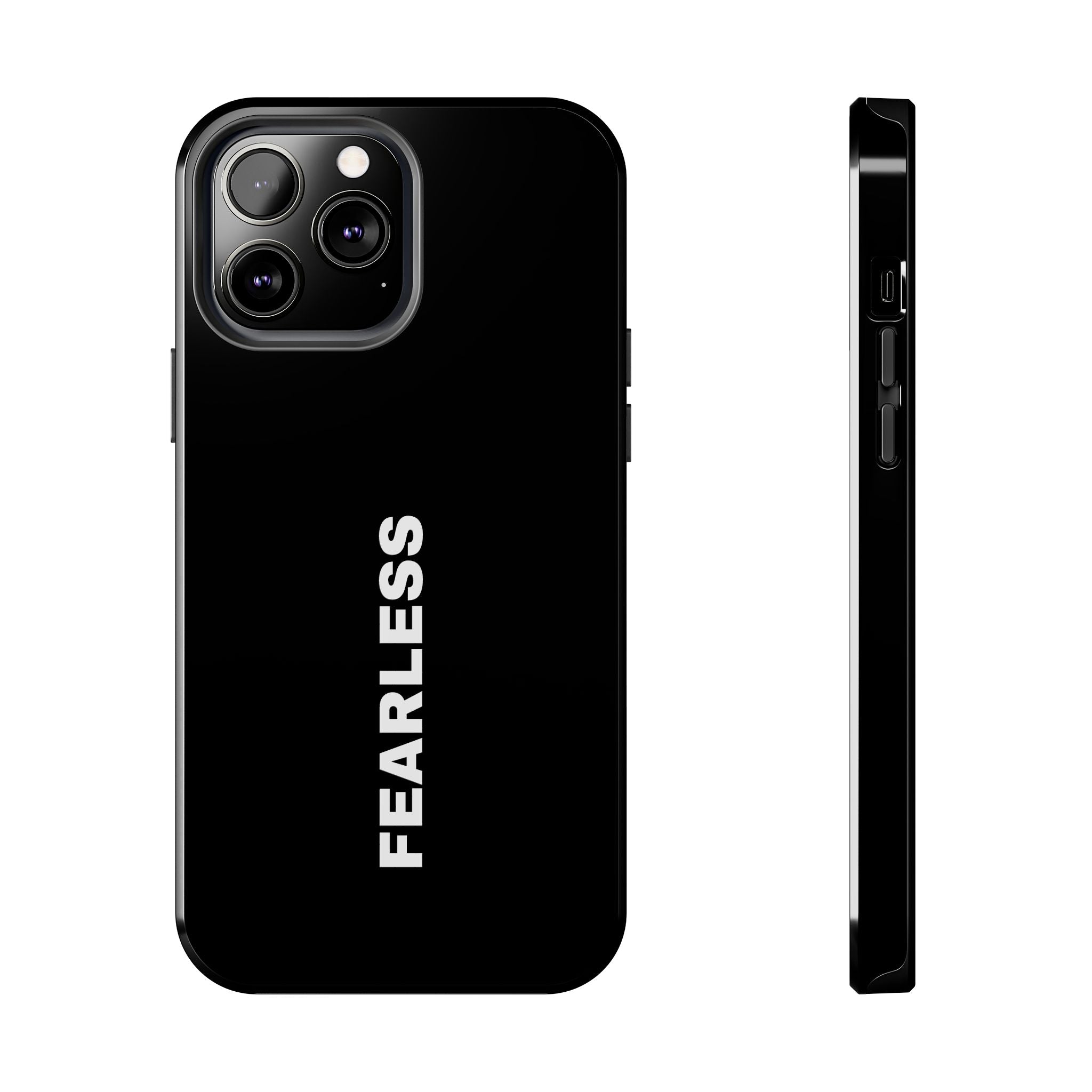 Black Fearless Tough Phone Case