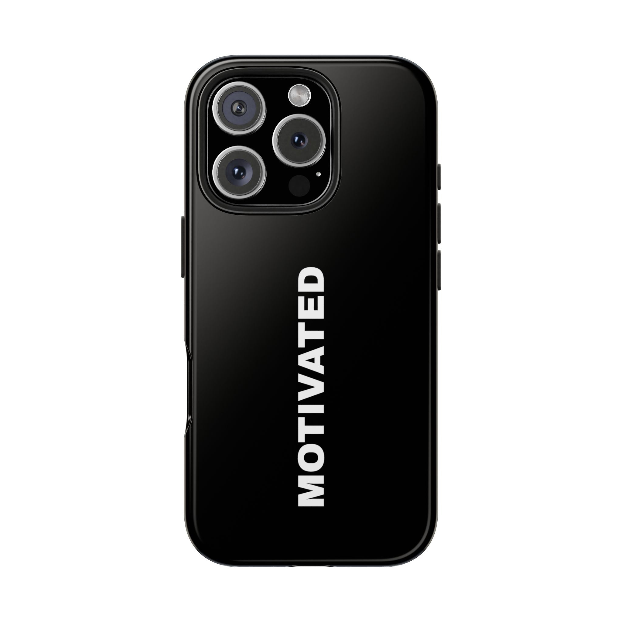 Black Motivated Tough Phone Case