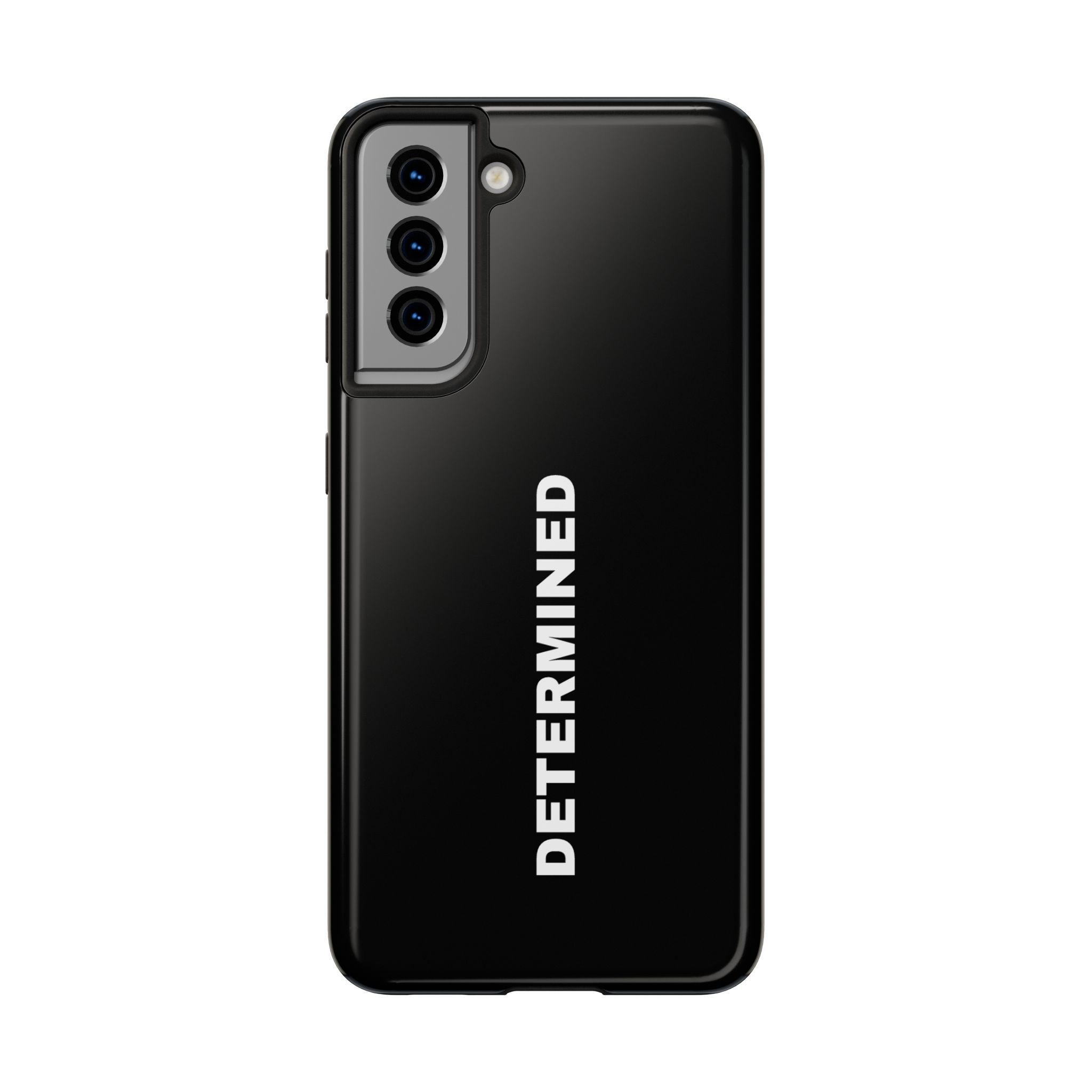 Black Determined Tough Phone Case