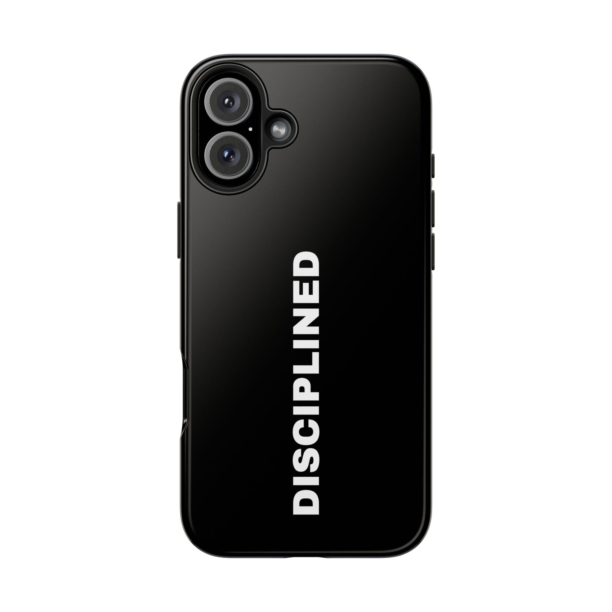 Black Disciplined Tough Phone Case