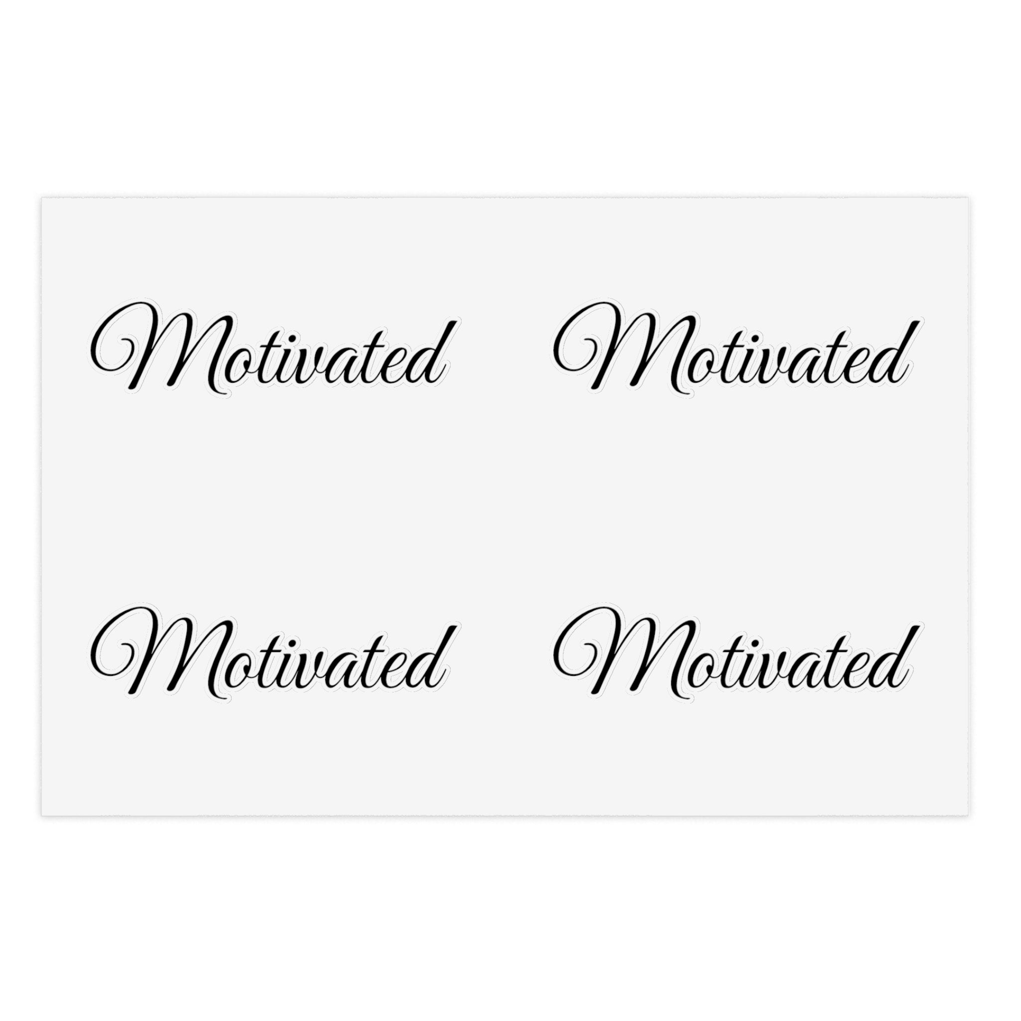 Motivated Sticker Sheet (Inspirational Decals)