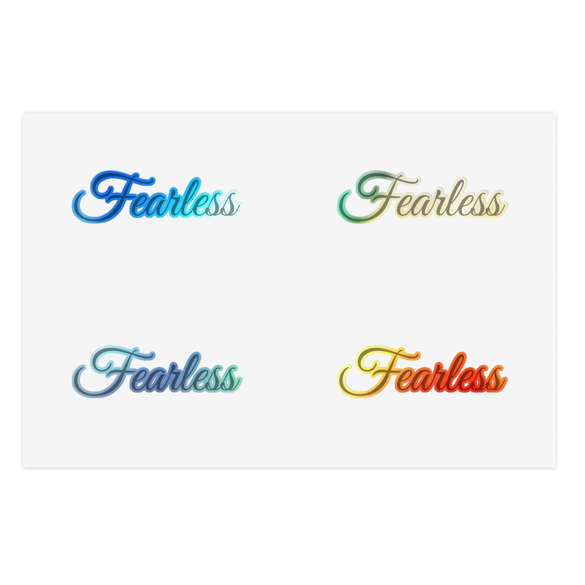 Fearless Sticker Sheet (Inspirational Decals)