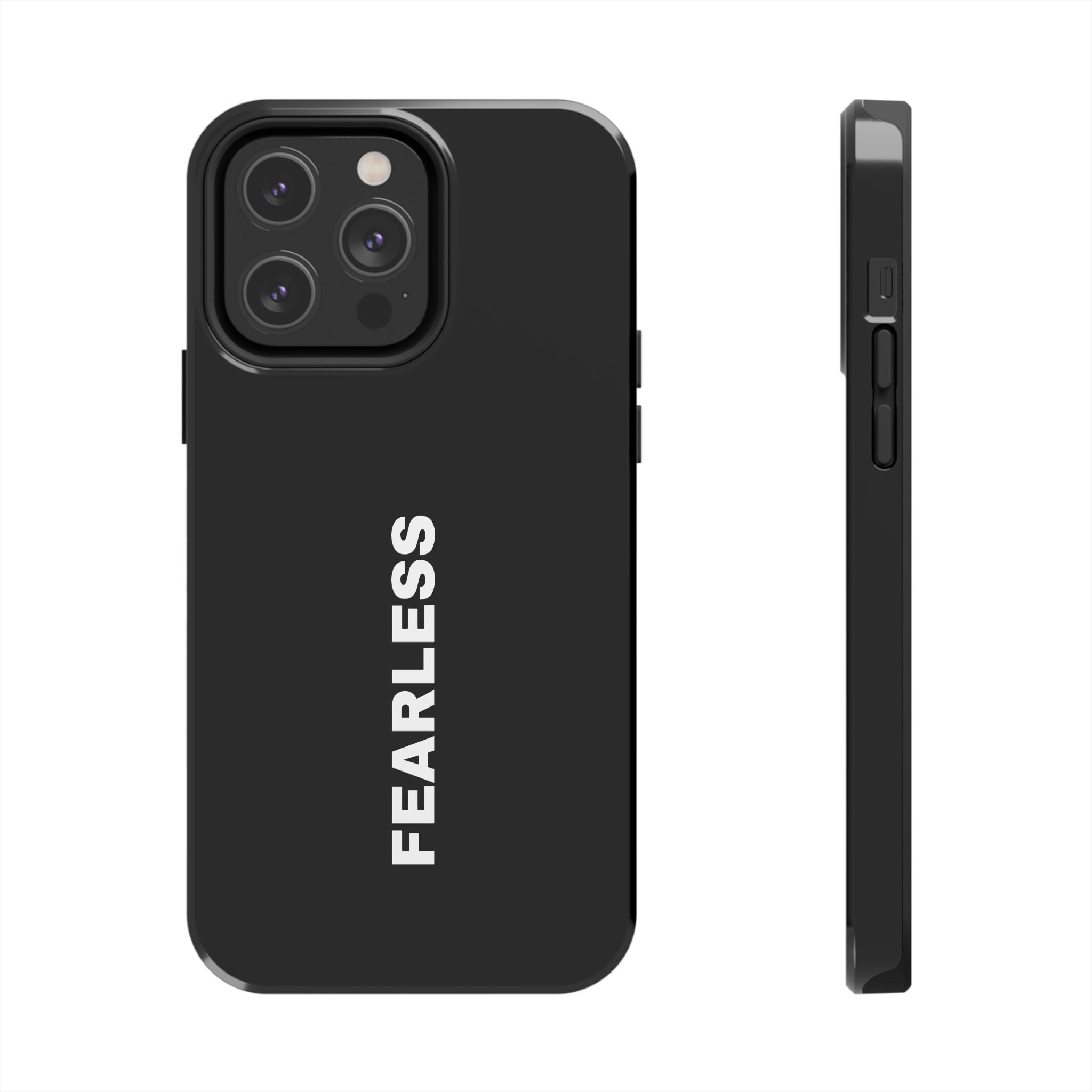 Black Fearless Tough Phone Case