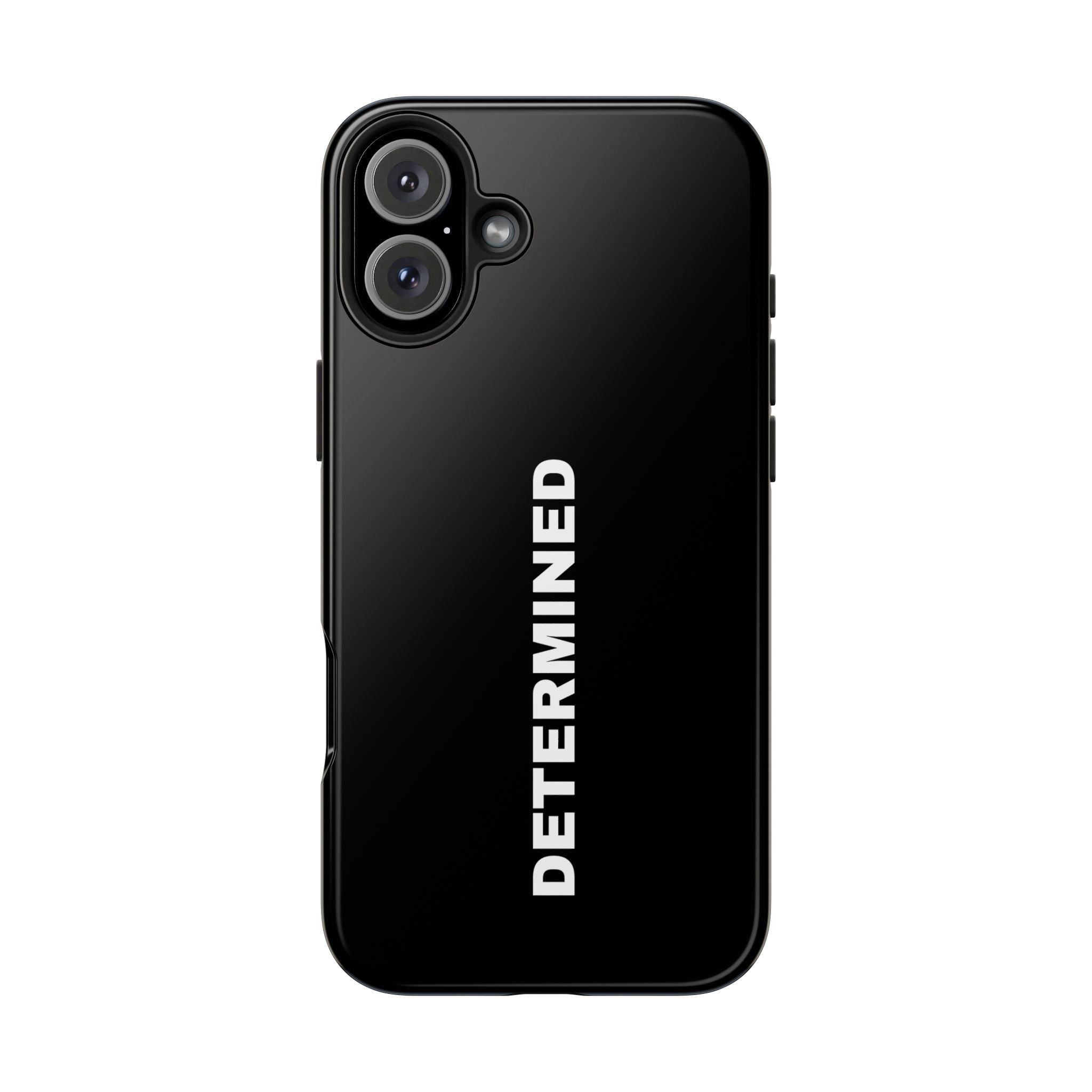 Black Determined Tough Phone Case