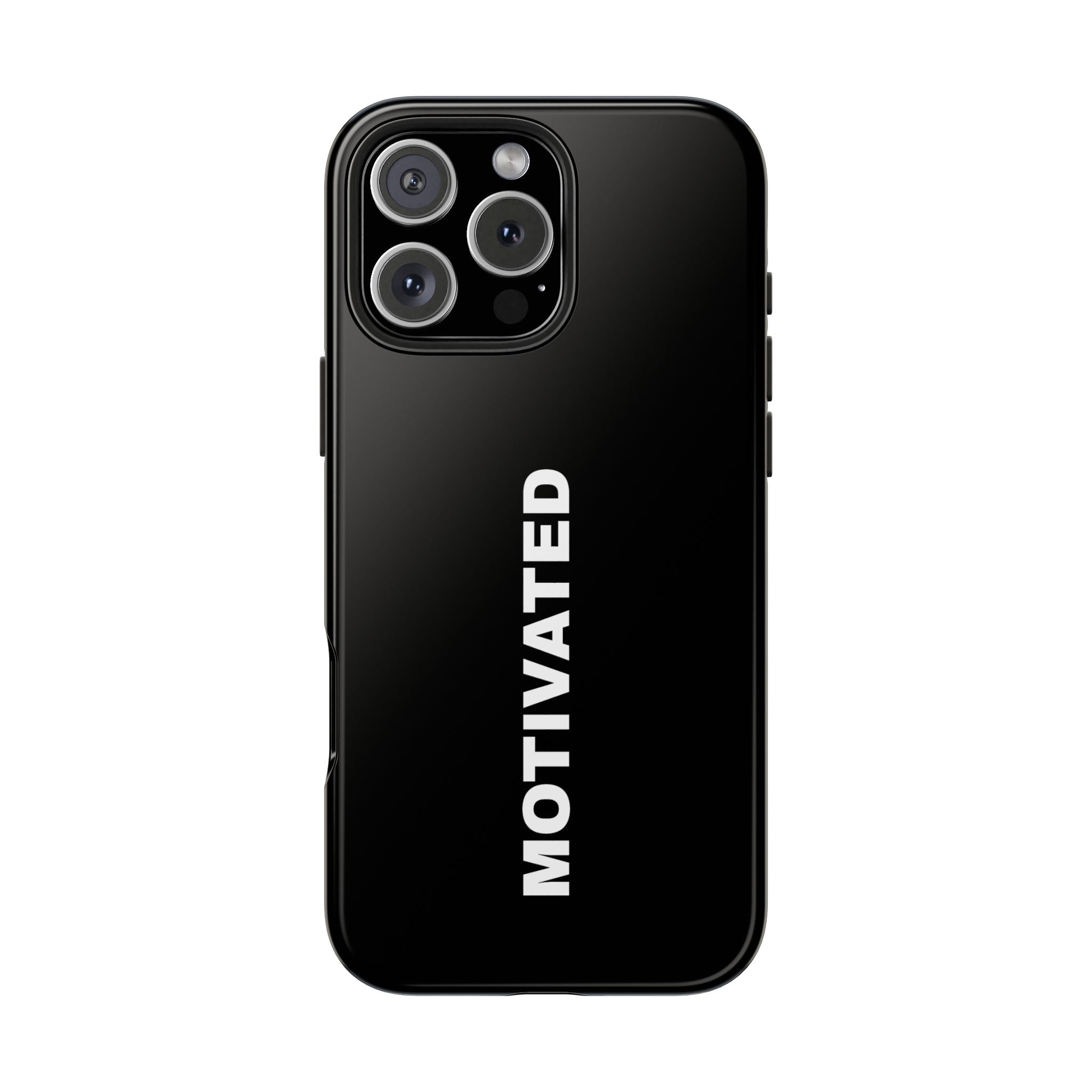 Black Motivated Tough Phone Case