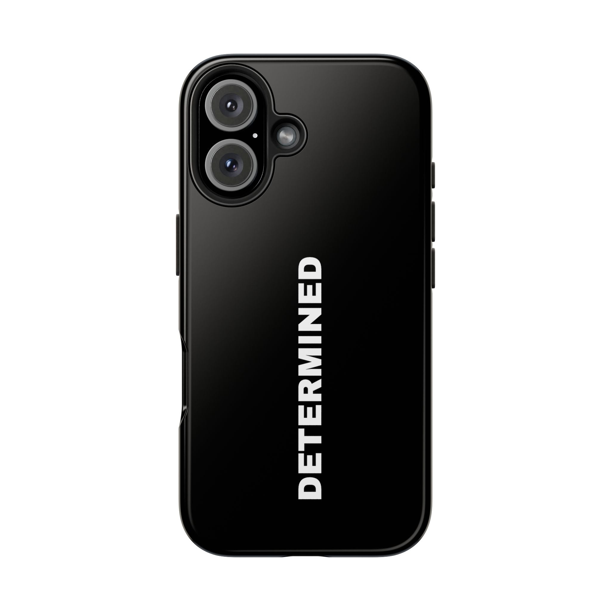 Black Determined Tough Phone Case