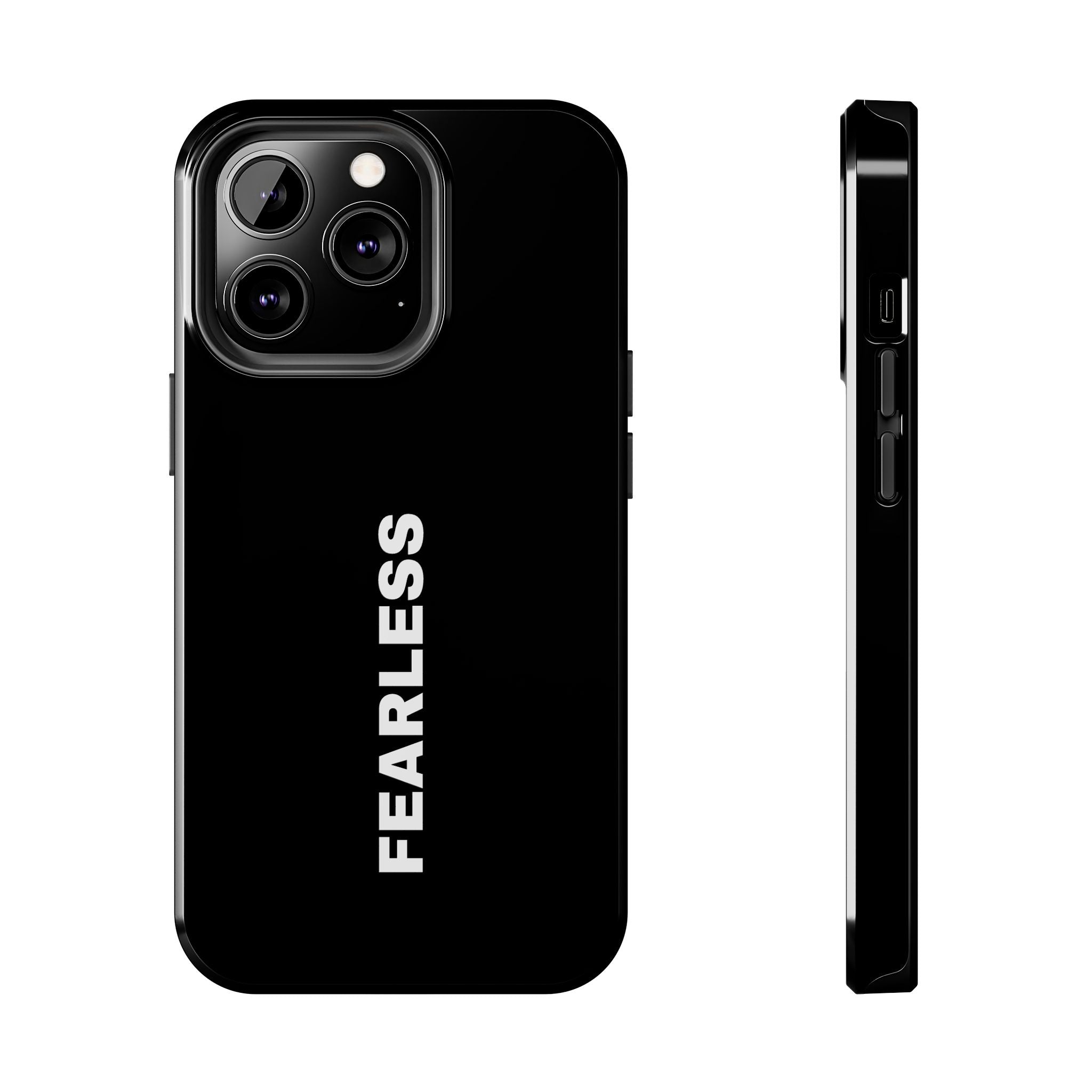 Black Fearless Tough Phone Case