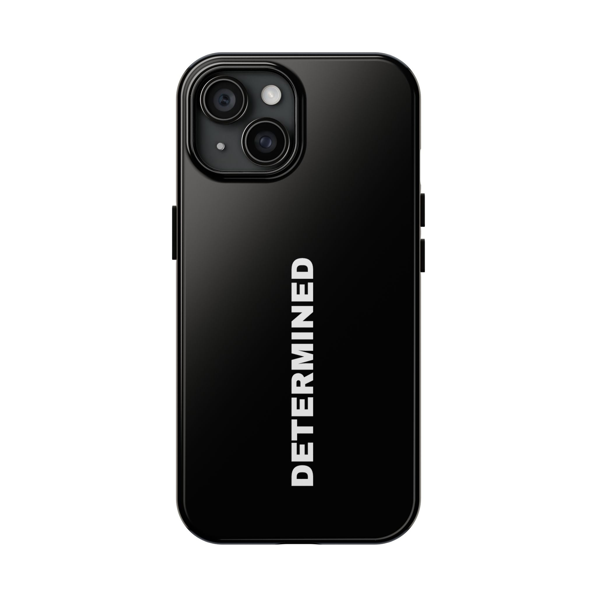 Black Determined Tough Phone Case