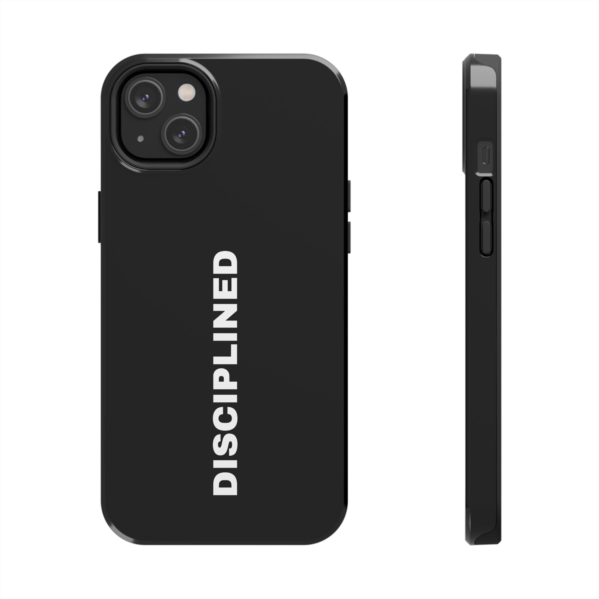 Black Disciplined Tough Phone Case