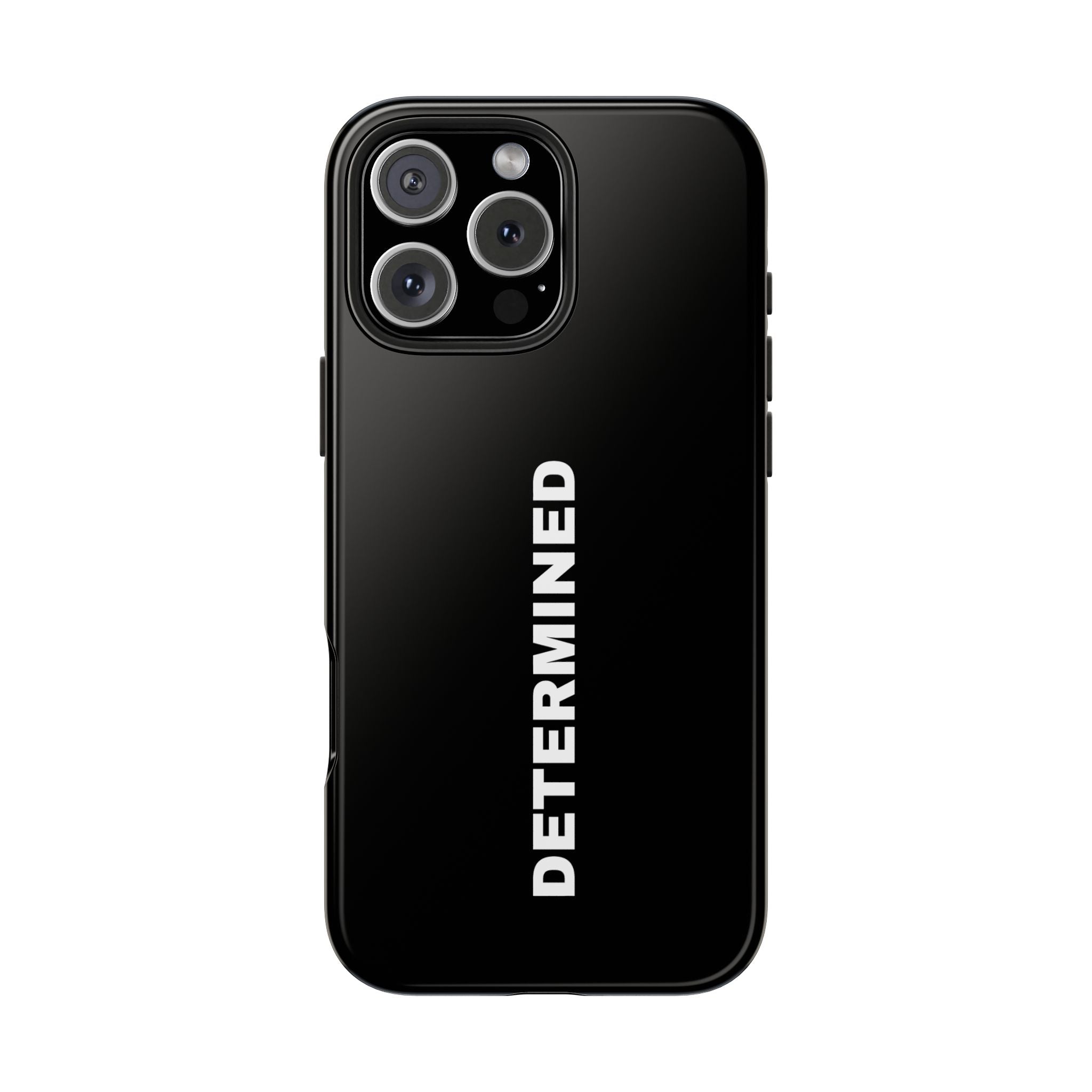 Black Determined Tough Phone Case