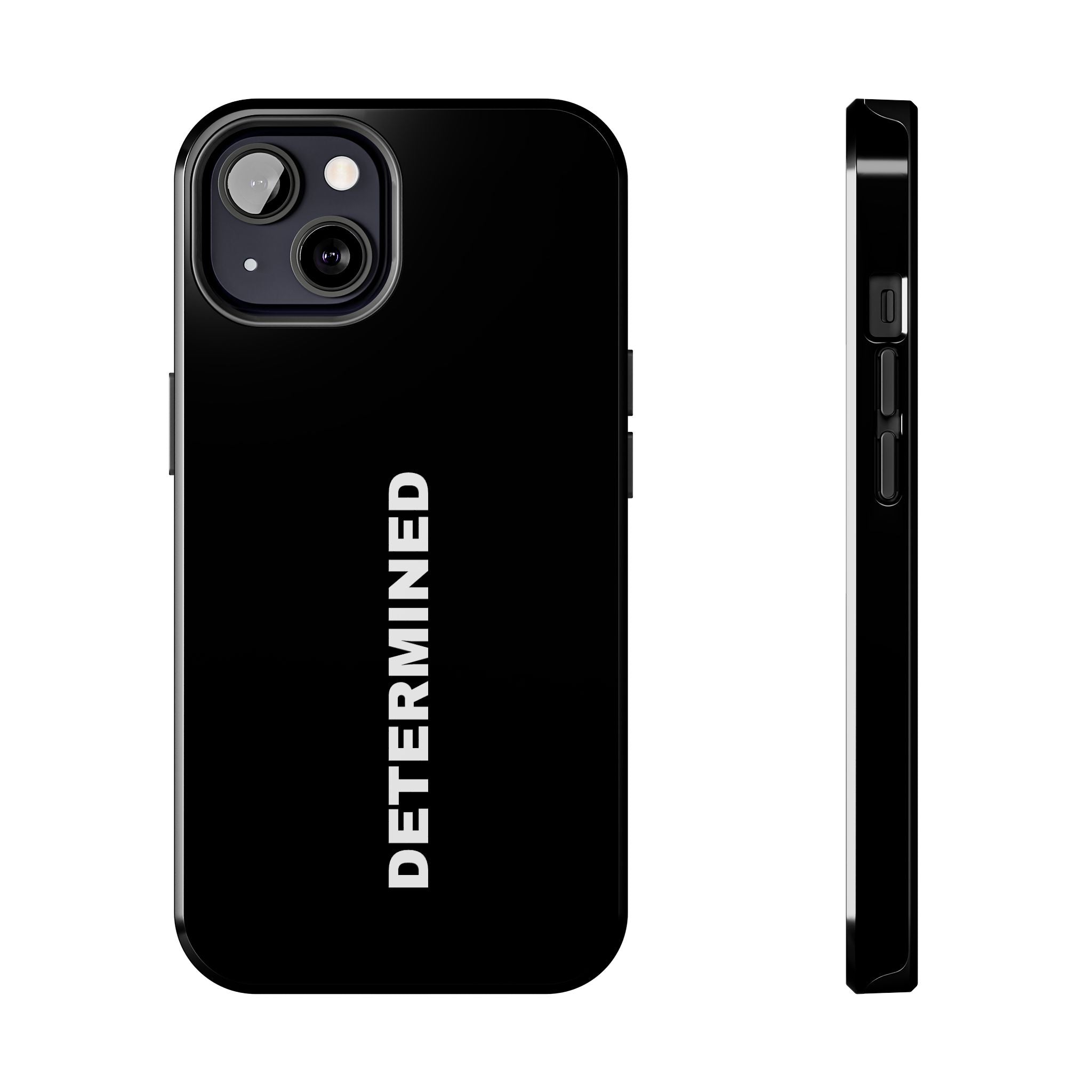Black Determined Tough Phone Case