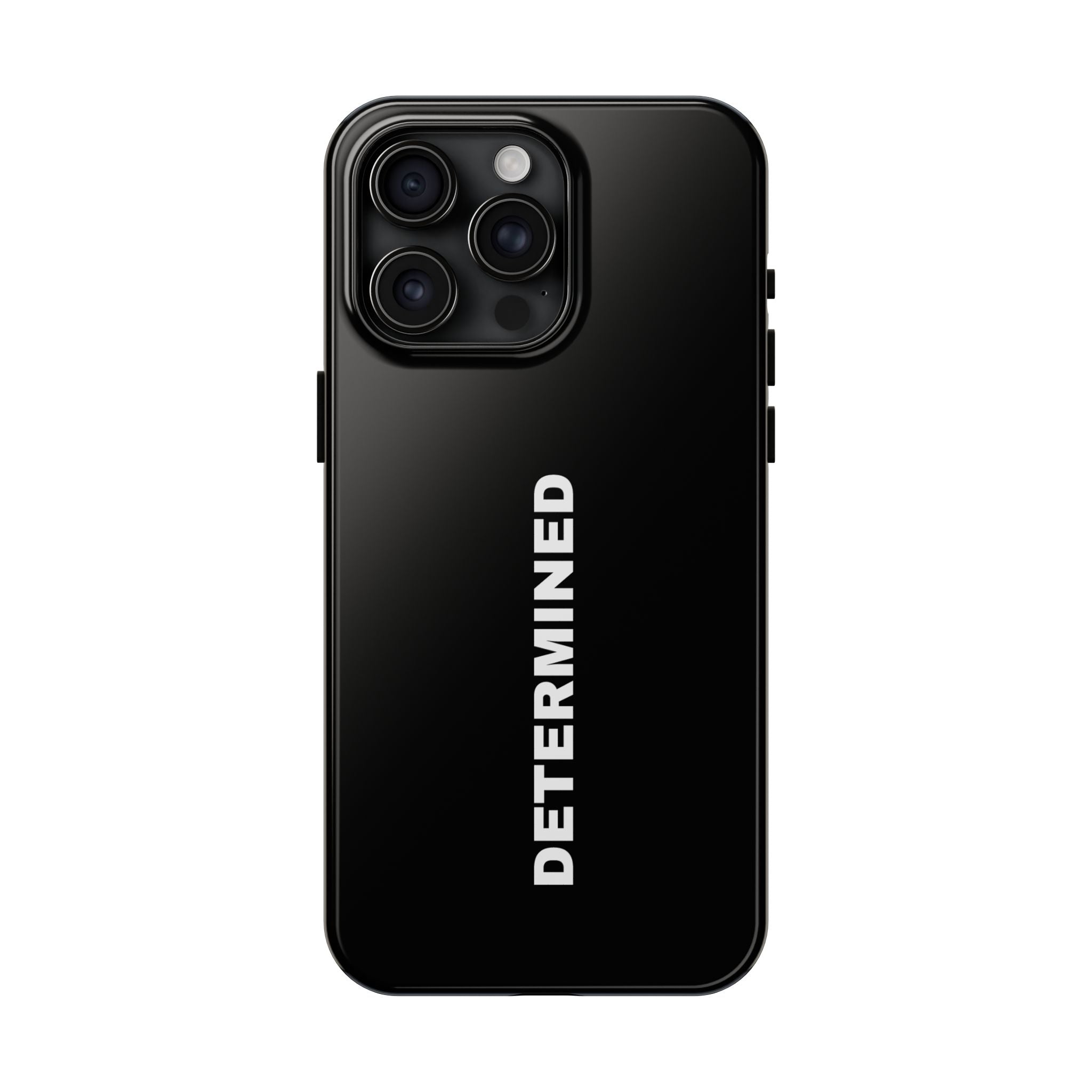 Black Determined Tough Phone Case
