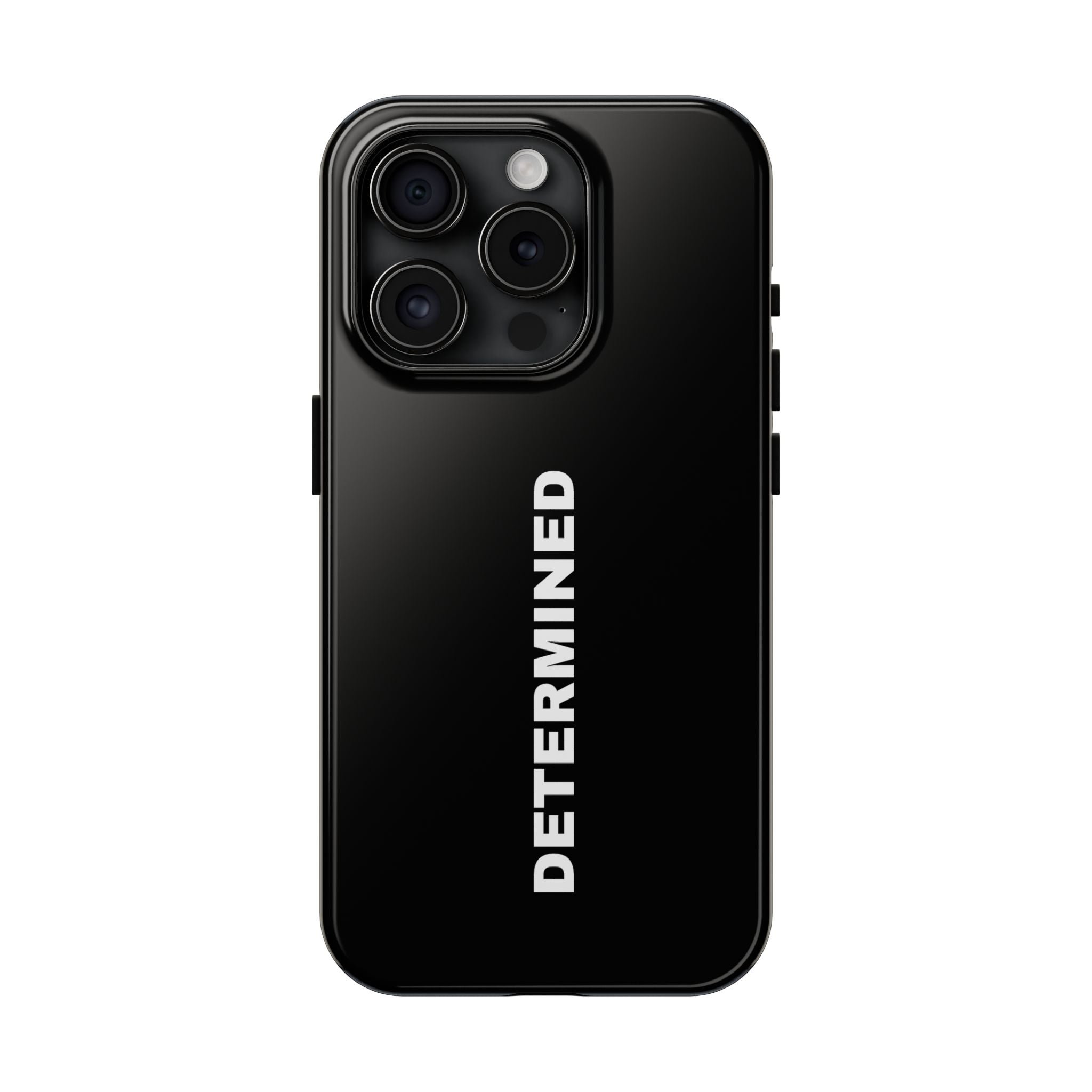 Black Determined Tough Phone Case