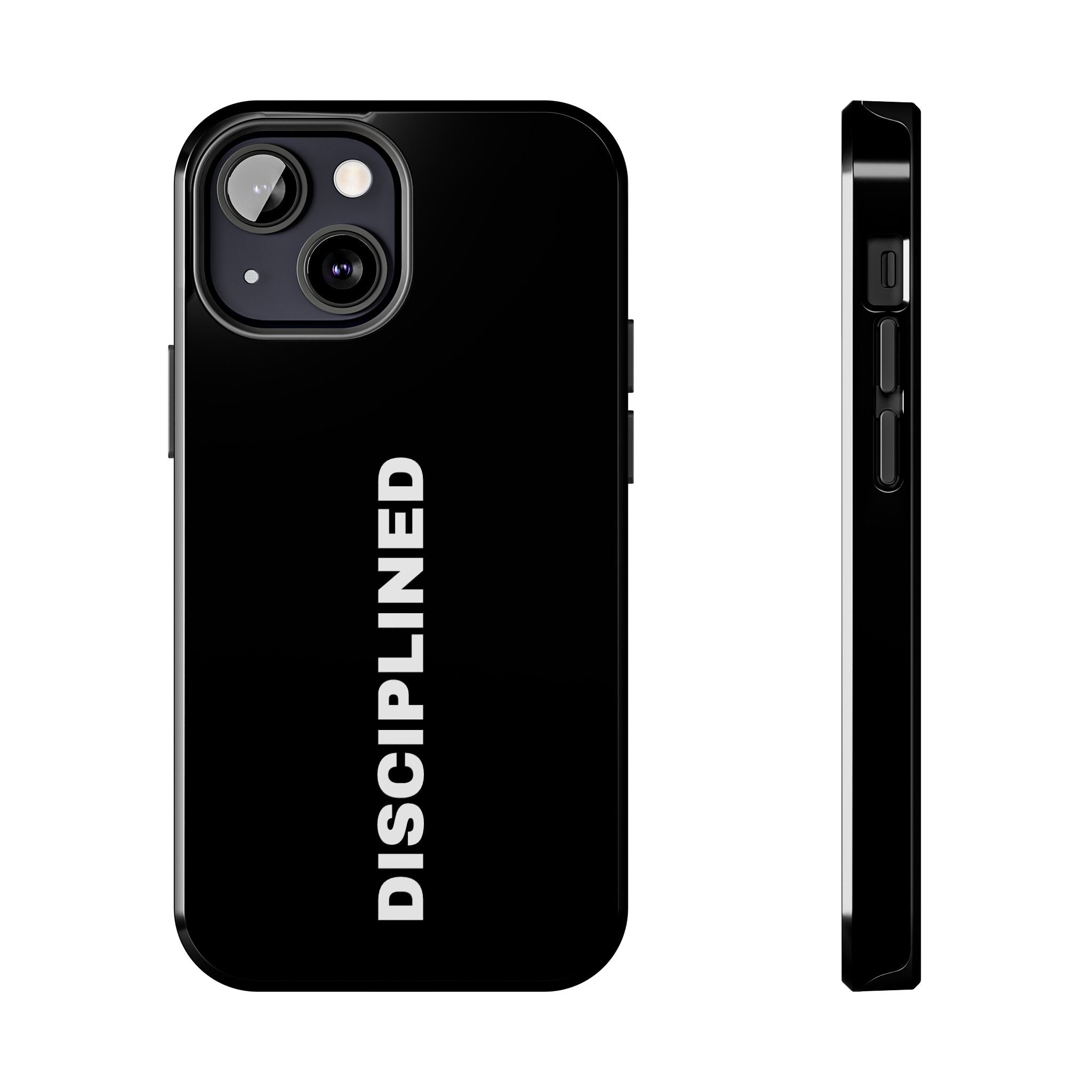 Black Disciplined Tough Phone Case