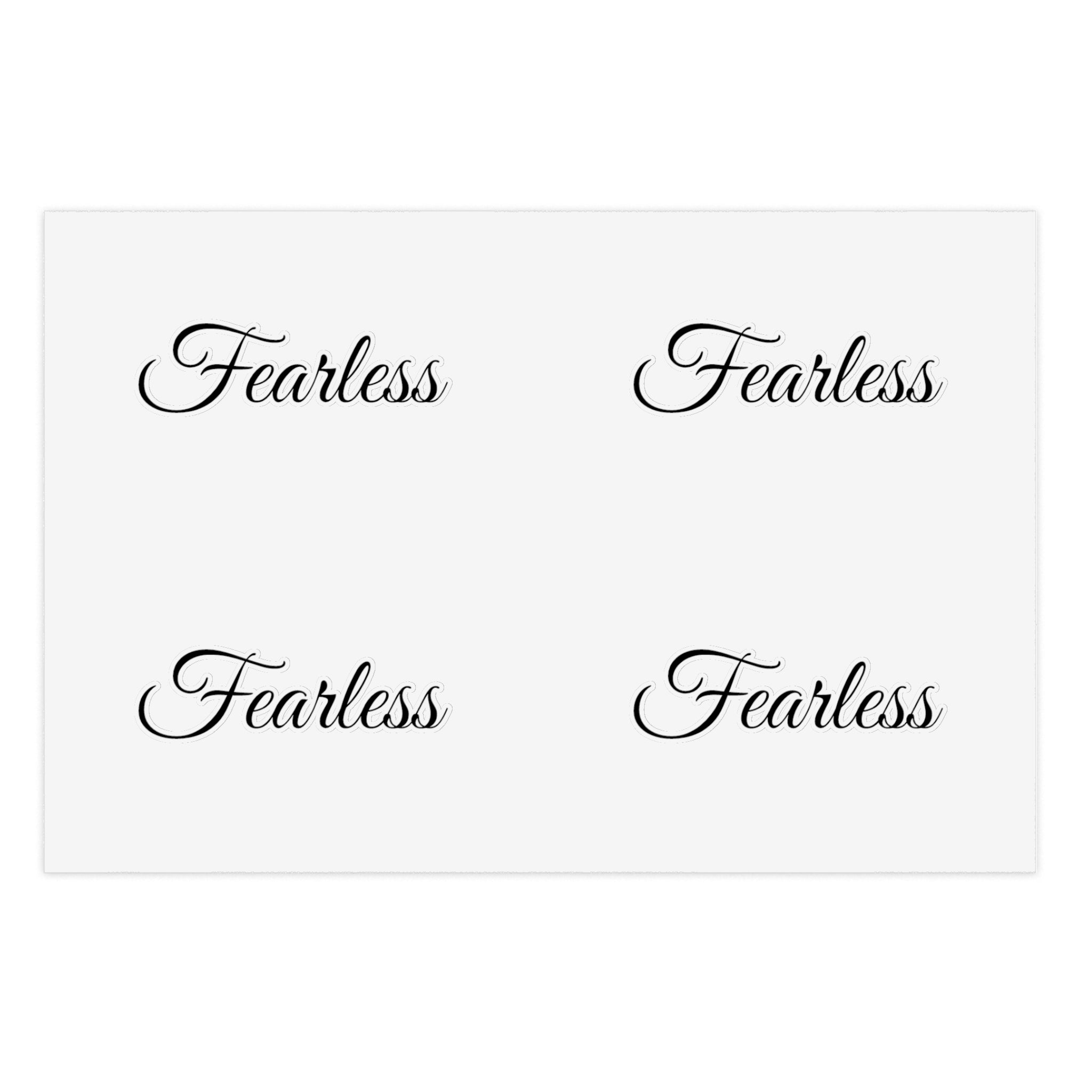 Fearless Sticker Sheet (Inspirational Decals)