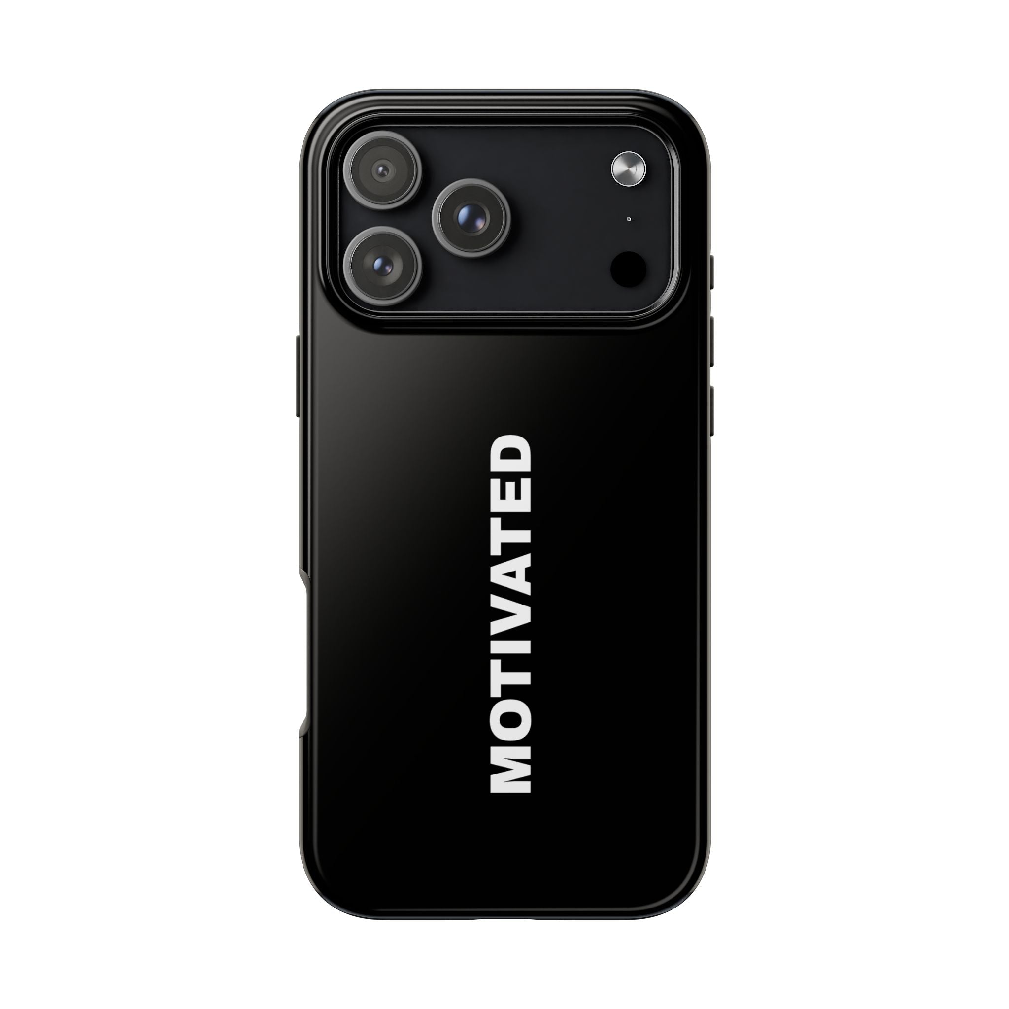 Black Motivated Tough Phone Case